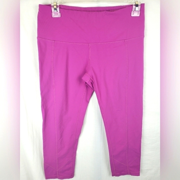 Prana Fushia Capri Leggings Sz M - Picture 1 of 9